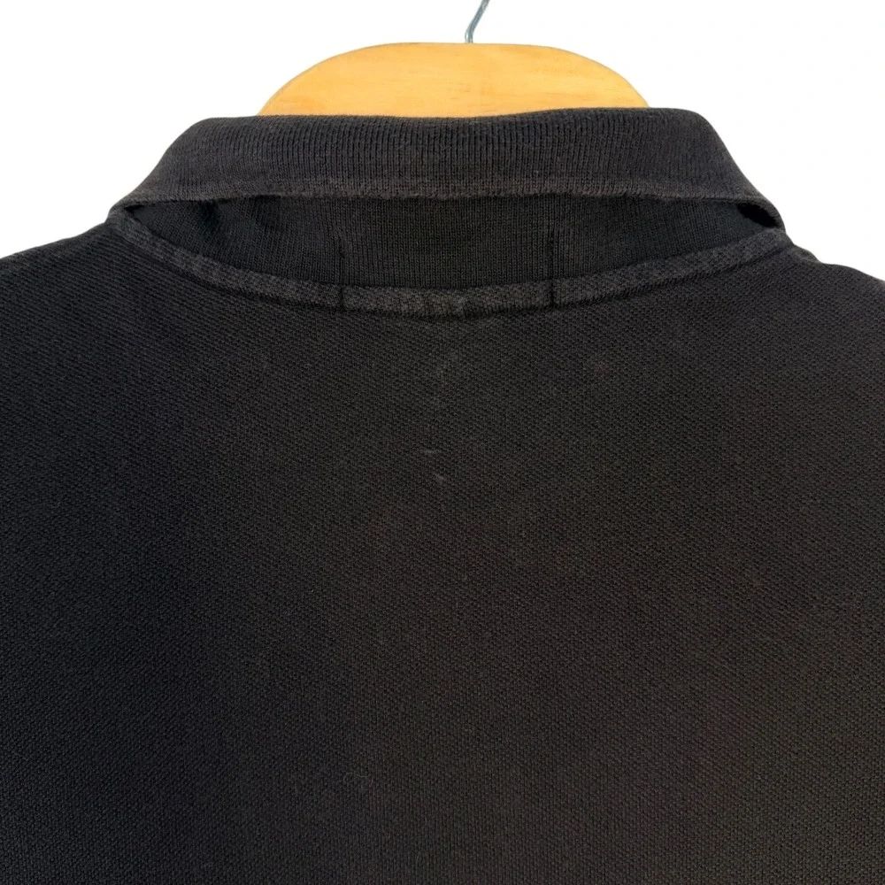 Polo Ralph Lauren Polo Shirt Mens XXL Black Pique Cotton Short Sleeve Pony Golf